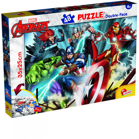 Arta si creatie - Puzzle de colorat - Avengers (48 de piese)