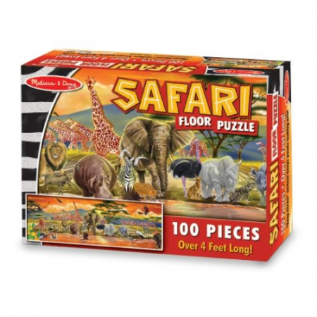 Puzzle de podea Safari Melissa and Doug 100 piese [1]