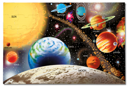 Jocuri tip puzzle - Puzzle de podea Sistemul Solar Melissa and Doug