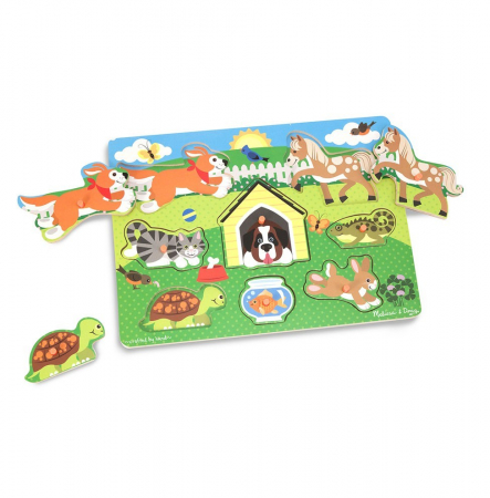 Puzzle din lemn Animalele de companie [1]