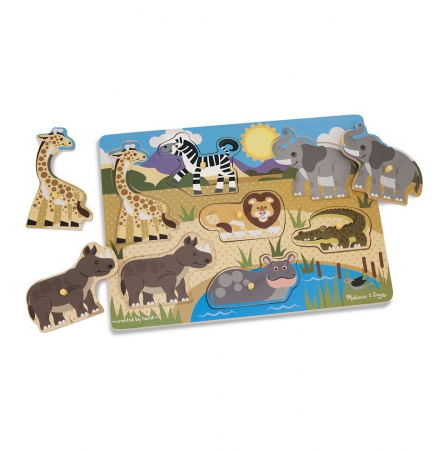 Puzzle din lemn Animalele safari [1]