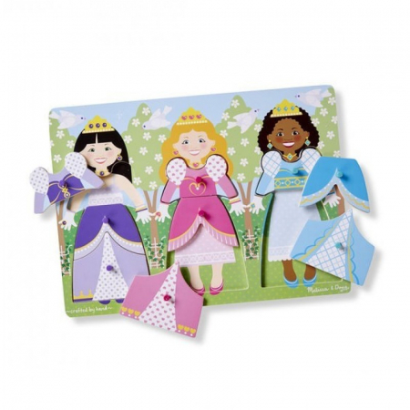 Puzzle din lemn Imbraca Printese [0]