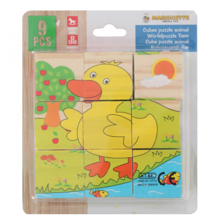 Jocuri tip puzzle - Puzzle din lemn Marionette 9 piese
