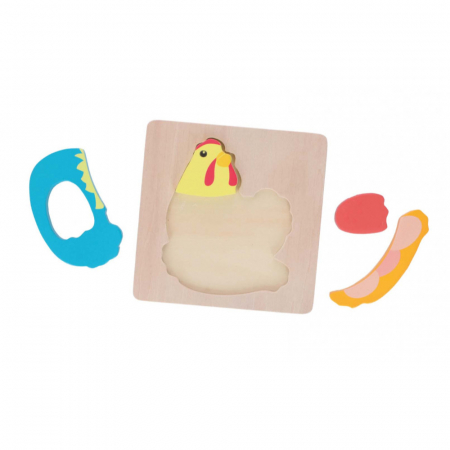 Puzzle din lemn Marionette Gaina 5 piese [1]