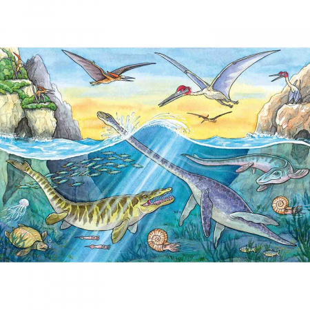 Puzzle Dinozauri, 2X24 Piese [1]