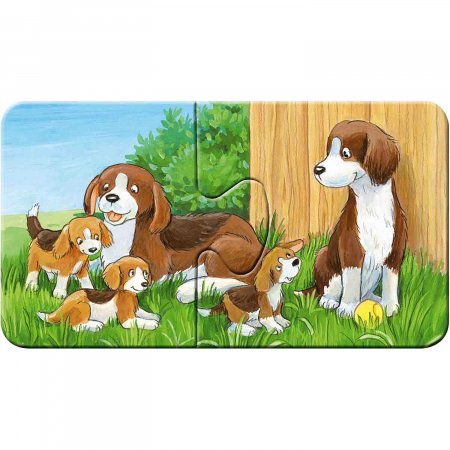 Puzzle Familii De Animale, 9X2 Piese [5]