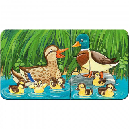 Puzzle Familii De Animale, 9X2 Piese [1]