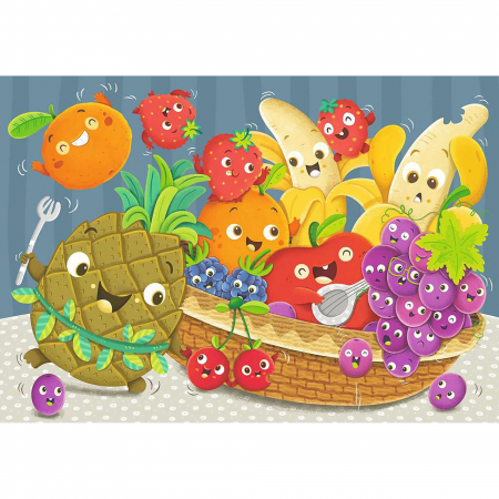 Jocuri tip puzzle - Puzzle Fructe, 2X24 Piese