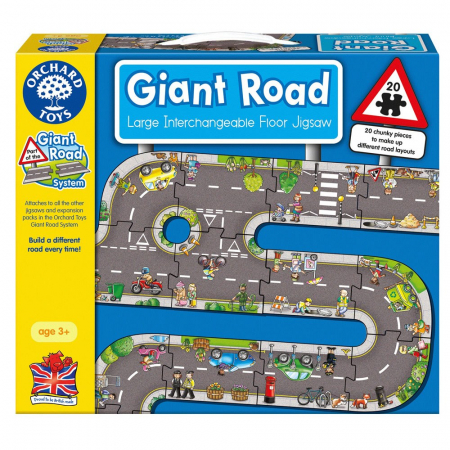 Puzzle Gigant de Podea Orchard Toys - Traseu Masini  [1]