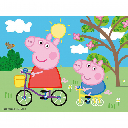 Jocuri tip puzzle - Puzzle In Cutie Peppa Pig, 12 Piese