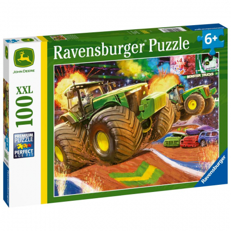 Puzzle John Deere Cu Roti Mari 100 Piese [2]