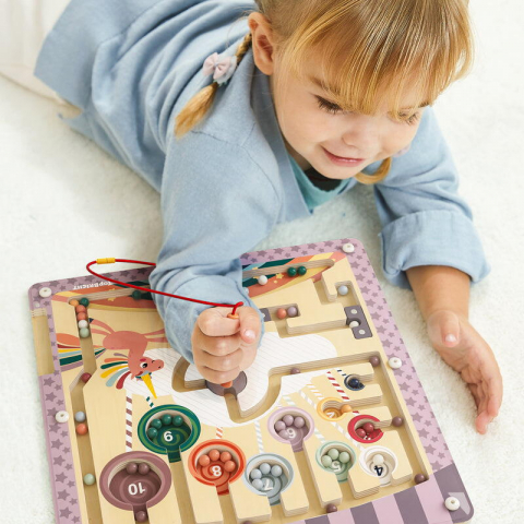 Jocuri tip puzzle - Puzzle labirint - Cursa unicornului fantastic