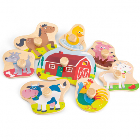 Puzzle lemn -Ferma (9 piese ) [2]