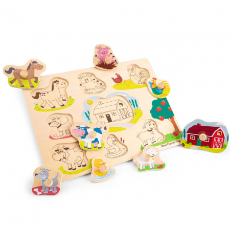 Puzzle lemn -Ferma (9 piese ) [3]