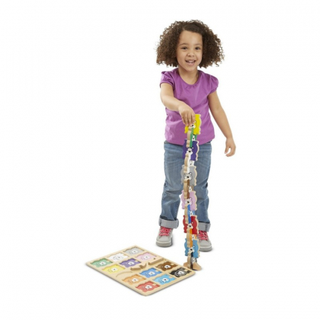 Puzzle lemn in relief Ursuletii colorati Melissa and Doug [2]