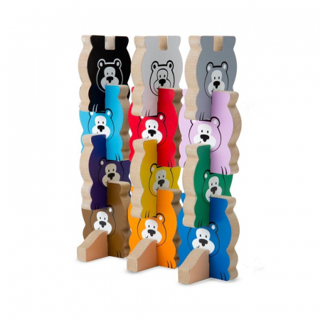 Puzzle lemn in relief Ursuletii colorati Melissa and Doug [1]