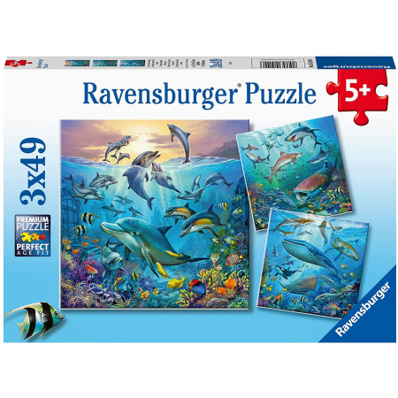 Puzzle Lumea Subacvatica, 3X49 Piese [1]