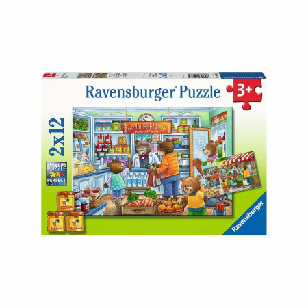 Puzzle Magazin Alimentar, 2X12 Piese [0]