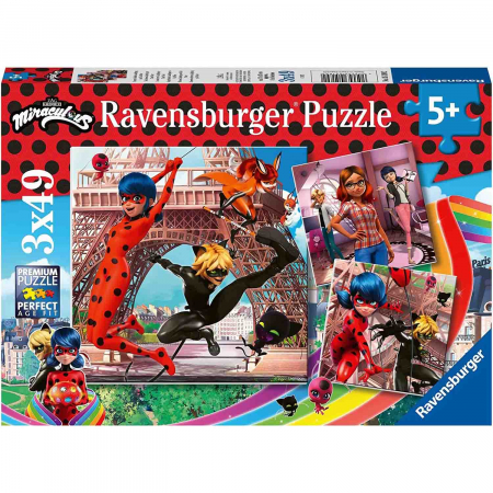Puzzle Miraculous, 3X49 Piese [3]
