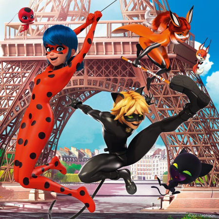 Jocuri tip puzzle - Puzzle Miraculous, 3X49 Piese