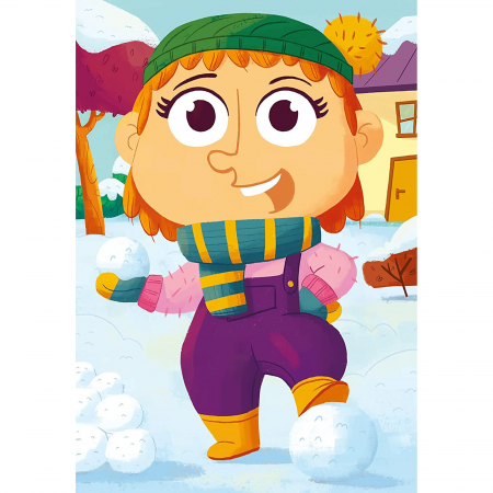 Puzzle Mix&Match Haine Colorate, 3X24 Piese [3]