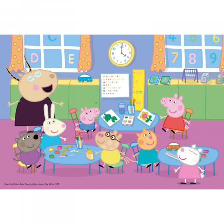 Jocuri tip puzzle - Puzzle Peppa Pig La Scoala, 35 Piese
