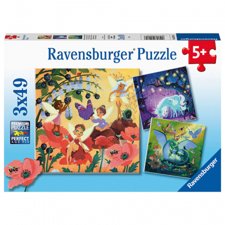 Puzzle Personaje Magice, 3X49 Piese [1]