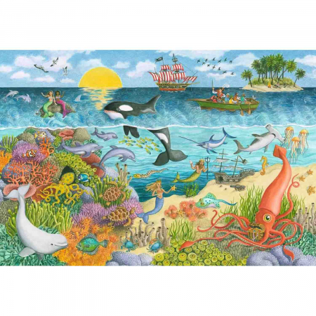 Puzzle Pirati Si Sirene, 2X24 Piese [1]
