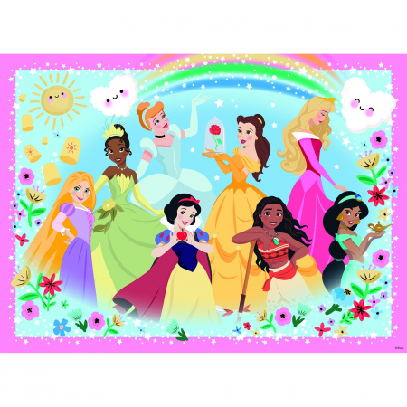 Jocuri tip puzzle - Puzzle Printesele Disney, 100 Piese Glitter