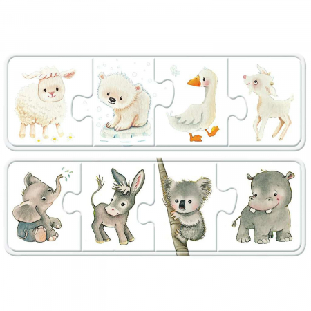 Puzzle Pui De Animale, 6X4 Piese [2]