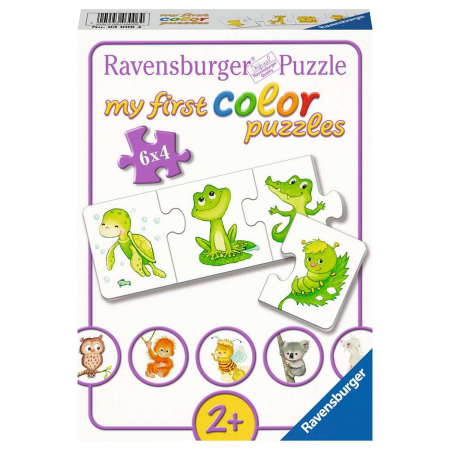 Puzzle Pui De Animale, 6X4 Piese [1]