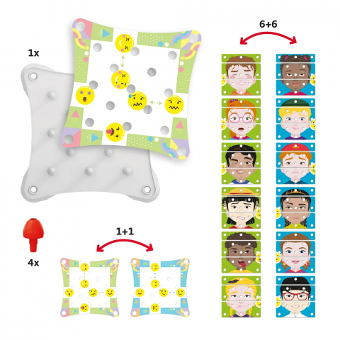 Puzzle Quercetti Make a Face [4]