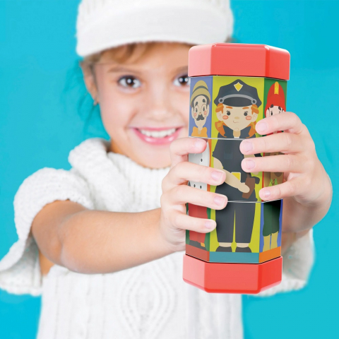 Puzzle Quercetti Tubo Mix & Match Meserii [4]