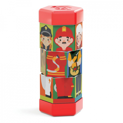 Puzzle Quercetti Tubo Mix & Match Meserii [2]