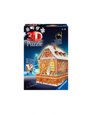 Jocuri tip puzzle - Puzzle Ravensburger 3D Casa Turta Dulce, 216 Piese