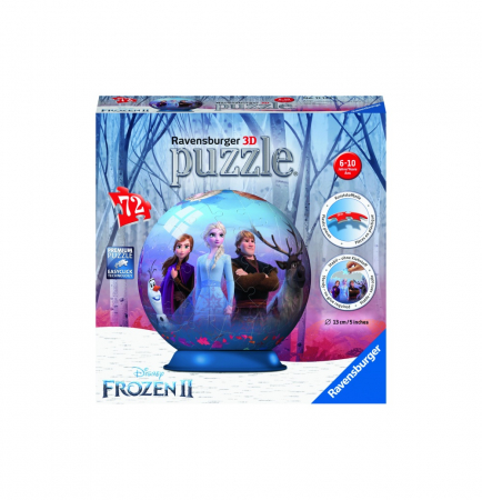 Jocuri tip puzzle - Puzzle Ravensburger 3D Frozen II, 72 Piese