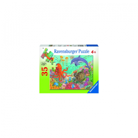 Jocuri tip puzzle - Puzzle Ravensburger Animale Din Ocean, 35 Piese