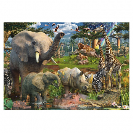 Jocuri tip puzzle - Puzzle Ravensburger - Animale in Salbaticie
