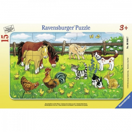 Jocuri tip puzzle - Puzzle Ravensburger - Animale pe Pajiste