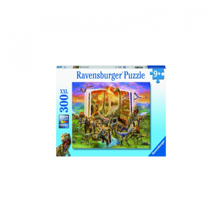 Jocuri tip puzzle - Puzzle Ravensburger Cartea Dinozaurilor, 300 Piese