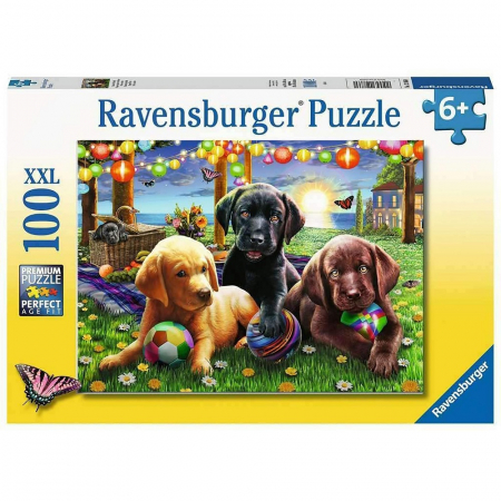Jocuri tip puzzle - Puzzle Ravensburger Catei La Picnic, 100 Piese
