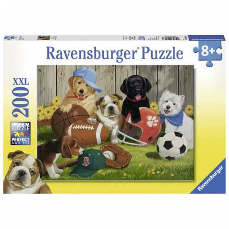 Jocuri tip puzzle - Puzzle Ravensburger Catelusi Sportivi, 200 Piese