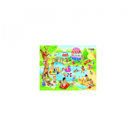 Puzzle Ravensburger Distractie La Lac, 2X24 Piese [2]
