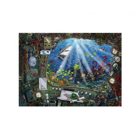 Puzzle Ravensburger Exit 4: In Submarin, 759 Piese [1]