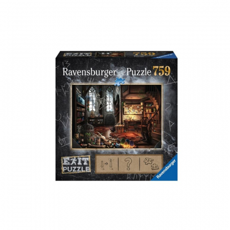 Jocuri tip puzzle - Puzzle Ravensburger Exit 5: Laboratorul Vrajitorului, 759 Piese