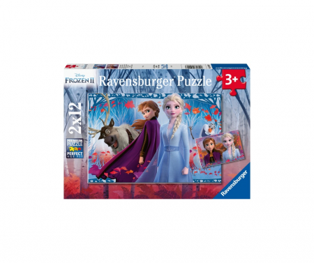 Jocuri tip puzzle - Puzzle Ravensburger Frozen II, 2X12 Piese
