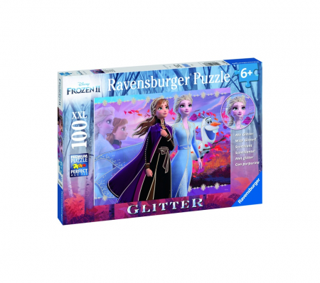 Puzzle Ravensburger Frozen II Elsa&Anna, 100 Piese [2]