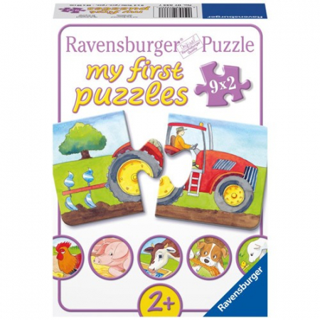 Jocuri tip puzzle - Puzzle Ravensburger la Ferma, 9X2 Piese