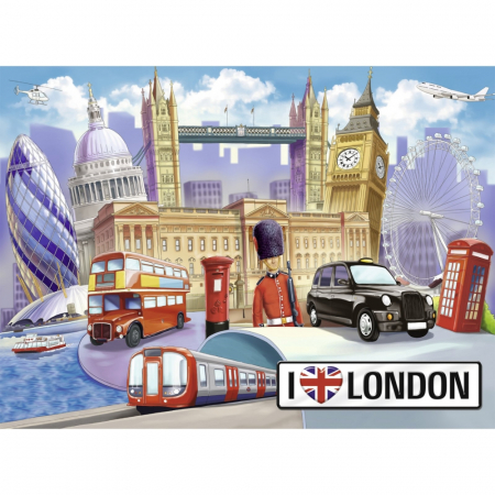 Puzzle Ravensburger Londra, 100 Piese [1]