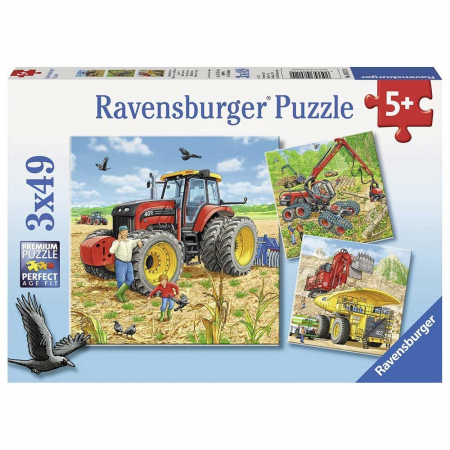 Jocuri tip puzzle - Puzzle Ravensburger - Masinarii Agricole